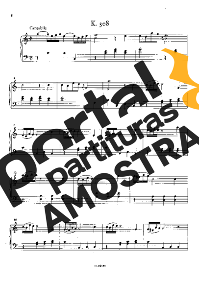 Domenico Scarlatti Keyboard Sonata In C Major K.308 partitura para Piano