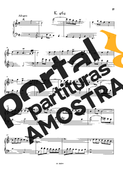 Domenico Scarlatti Keyboard Sonata In C Major K.464 partitura para Piano