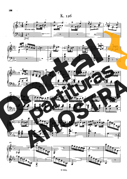 Domenico Scarlatti  partitura para Piano