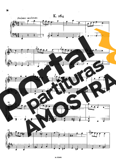 Domenico Scarlatti  partitura para Piano