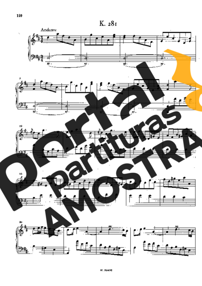 Domenico Scarlatti  partitura para Piano