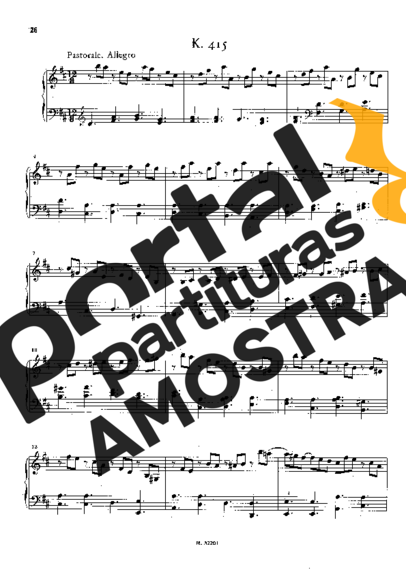 Domenico Scarlatti  partitura para Piano