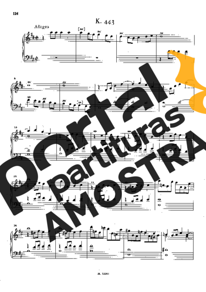 Domenico Scarlatti  partitura para Piano
