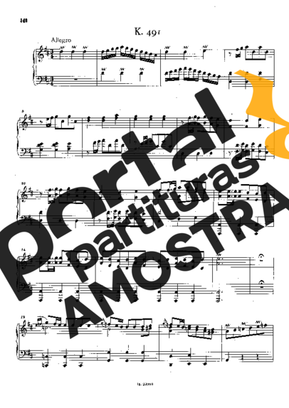 Domenico Scarlatti Keyboard Sonata In D Major K.491 partitura para Piano