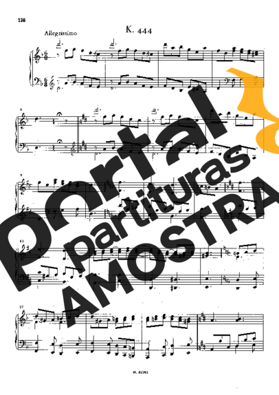 Domenico Scarlatti  partitura para Piano