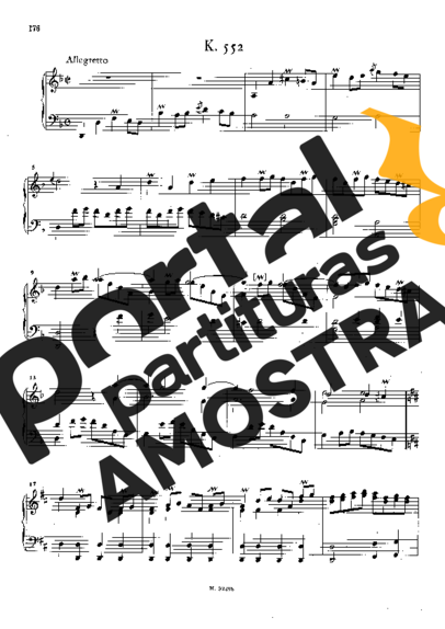 Domenico Scarlatti Keyboard Sonata In D Minor K.552 partitura para Piano