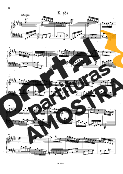 Domenico Scarlatti  partitura para Piano