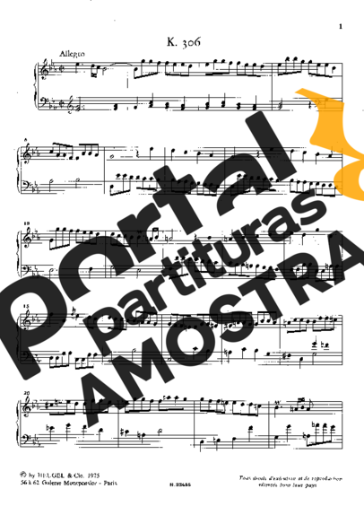 Domenico Scarlatti  partitura para Piano