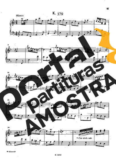 Domenico Scarlatti Keyboard Sonata In F Major K.379 partitura para Piano