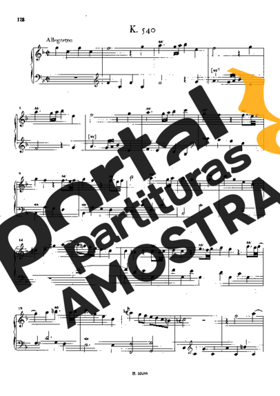 Domenico Scarlatti Keyboard Sonata In F Major K.540 partitura para Piano