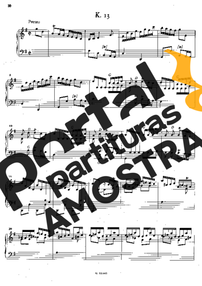 Domenico Scarlatti  partitura para Piano