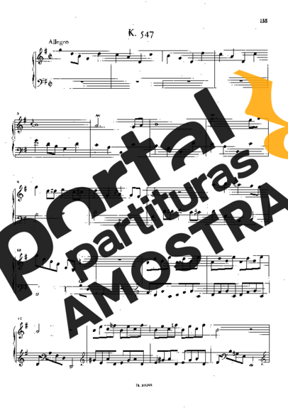 Domenico Scarlatti  partitura para Piano