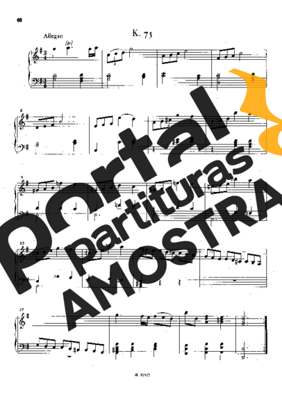 Domenico Scarlatti  partitura para Piano