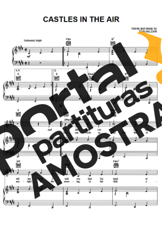 Don McLean Castles In The Air partitura para Piano