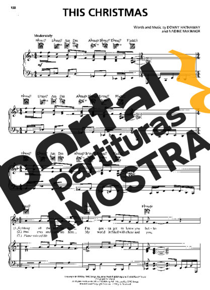 Donny Hathaway This Christmas partitura para Piano
