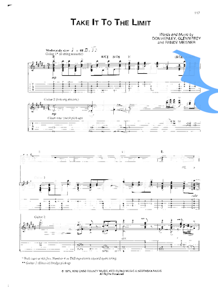 Eagles  partitura para Guitarra