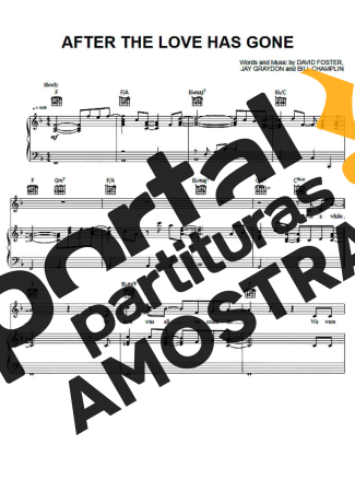 Earth Wind And Fire After The Love Has Gone partitura para Piano