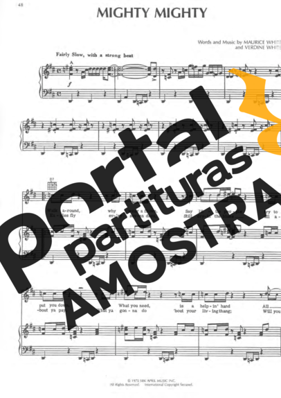 Earth Wind And Fire  partitura para Piano