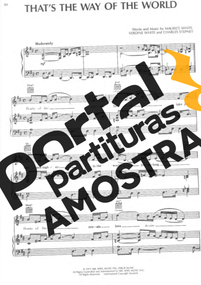 Earth Wind And Fire  partitura para Piano