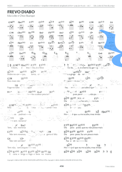 Edu Lobo e Chico Buarque Frevo Diabo partitura para Piano