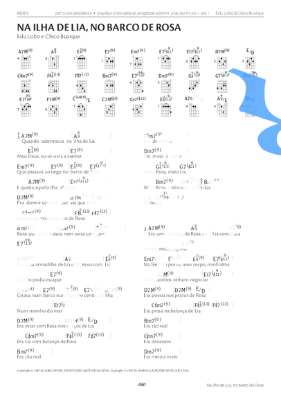 Edu Lobo e Chico Buarque Na Ilha de Lia, No Barco de Rosa partitura para Piano