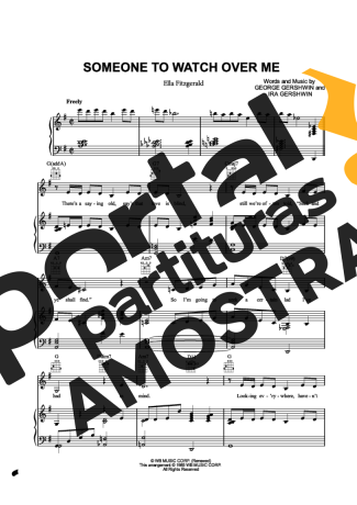 Ella Fitzgerald  partitura para Piano