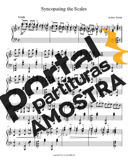 Elmer Olson  partitura para Piano