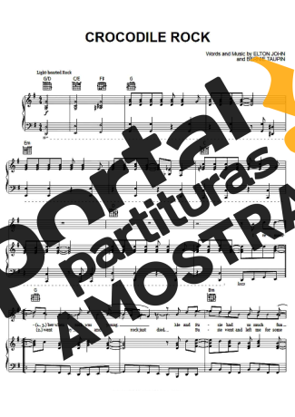 Elton John  partitura para Piano