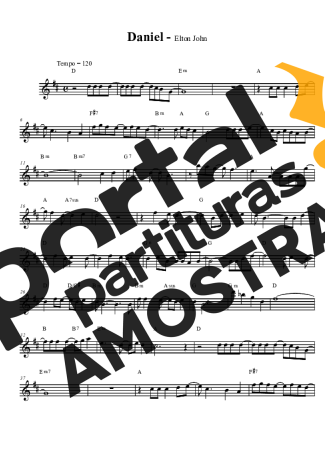 Elton John  partitura para Clarinete (Bb)