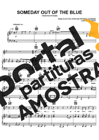 Elton John Someday Out Of The Blue partitura para Piano