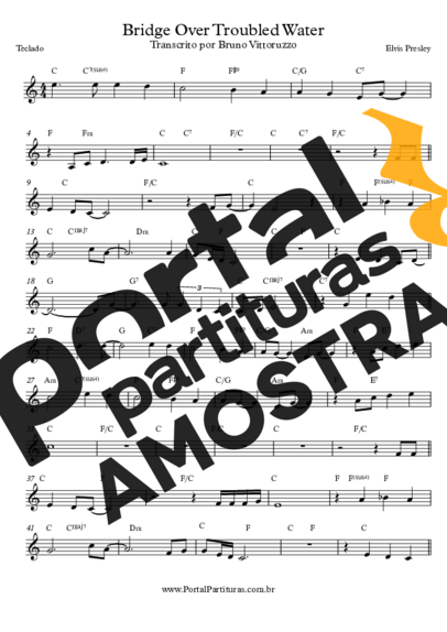 Elvis Presley  partitura para Teclado