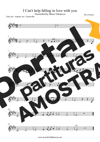 Elvis Presley  partitura para Clarinete (Bb)