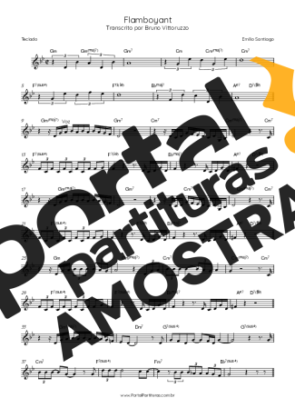 Emílio Santiago  partitura para Teclado