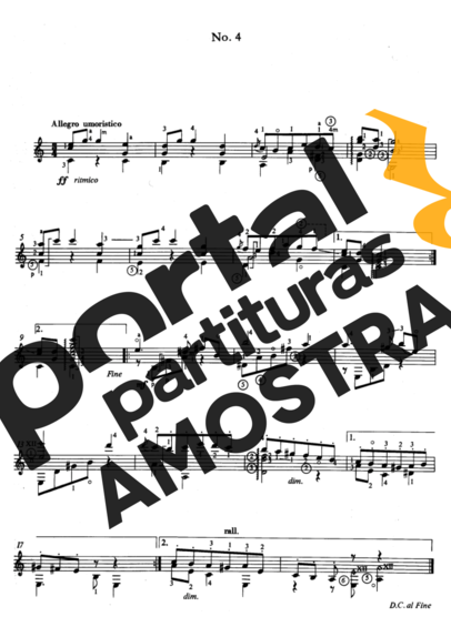 Enrique Granados Valses Poéticos Nº4 partitura para Violão