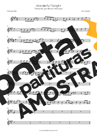 Eric Clapton  partitura para Clarinete (Bb)