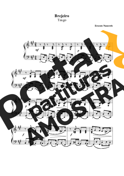 Ernesto Nazareth Brejeiro partitura para Piano