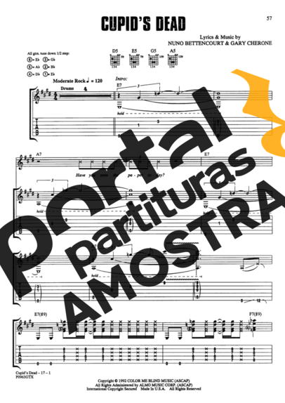Extreme  partitura para Guitarra