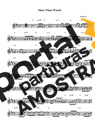 Extreme  partitura para Clarinete (Bb)