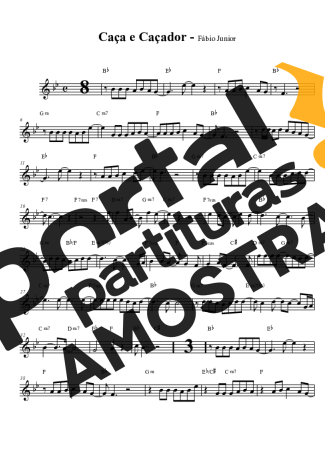 Fábio Jr.  partitura para Clarinete (Bb)