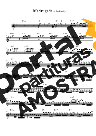 Fat Family  partitura para Clarinete (Bb)