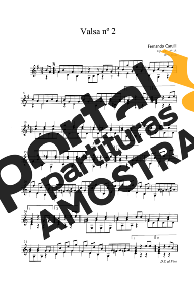 Ferdinando Carulli  partitura para Violão