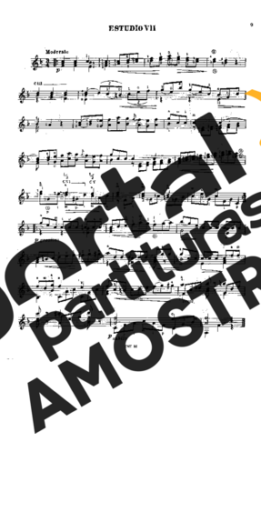 Fernando Sor Etude Op31 Nr21 (Segovia Nr7) partitura para Violão