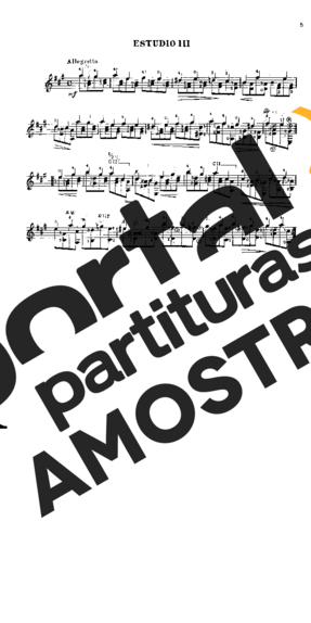 Fernando Sor  partitura para Violão