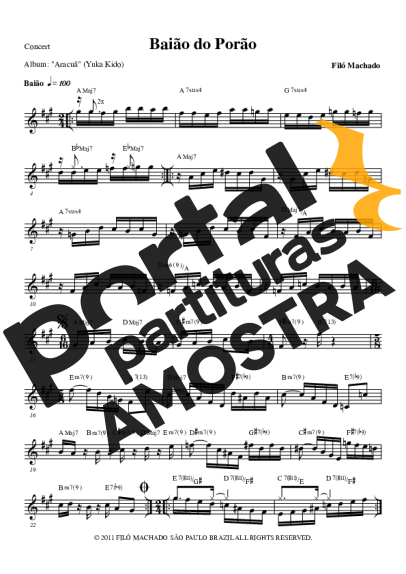 Filó Machado  partitura para Gaita
