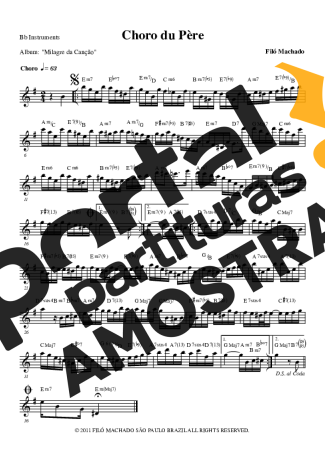 Filó Machado Choro Du Père partitura para Clarinete (Bb)