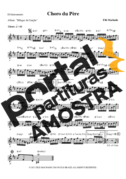 Filó Machado  partitura para Saxofone Alto (Eb)