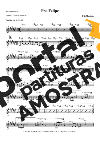 Filó Machado  partitura para Clarinete (Bb)