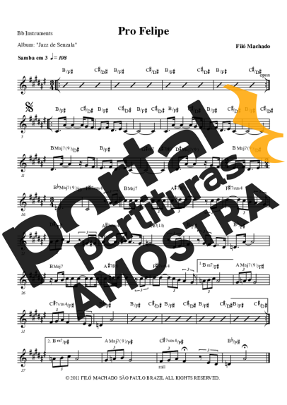 Filó Machado  partitura para Trompete