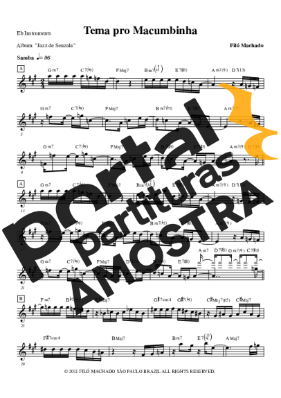 Filó Machado  partitura para Saxofone Alto (Eb)