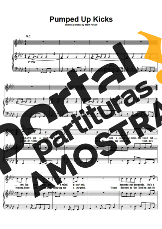 Foster The People Pumped Up Kicks partitura para Piano